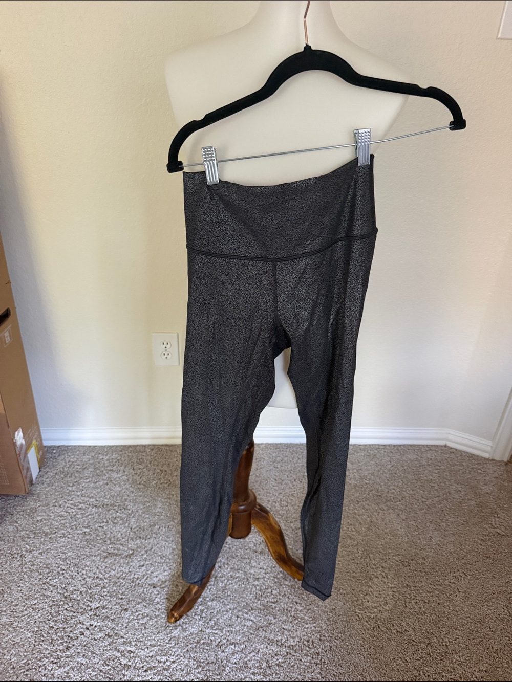 Lululemon Metallic Black Active Leggings
